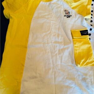Yellow and White Kids Shirt